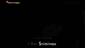What Srinivasdesigns.in website looked like in 2020 (3 years ago)