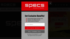 What Specseyewear.com website looked like in 2020 (4 years ago)
