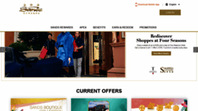 What Sandsrewardsclub.com website looked like in 2020 (3 years ago)
