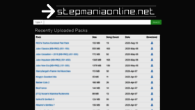 What Stepmania-online.com website looked like in 2020 (3 years ago)