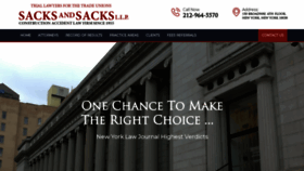 What Sacks-sacks.com website looked like in 2020 (3 years ago)