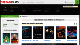 What Streamfilms.co website looked like in 2020 (3 years ago)