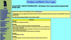 What Stockportchessleague.org.uk website looked like in 2020 (3 years ago)