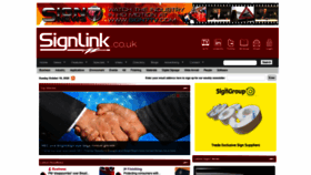 What Signlink.co.uk website looked like in 2020 (3 years ago)