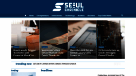What Seoulchronicle.com website looked like in 2020 (3 years ago)