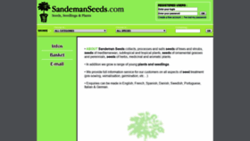 What Sandemanseeds.com website looked like in 2020 (3 years ago)