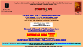 What Stampshows.com website looked like in 2020 (3 years ago)