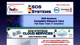 What Sos-systems.com website looked like in 2020 (3 years ago)