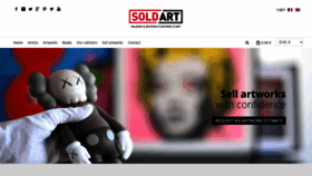 What Soldart.com website looked like in 2020 (3 years ago)