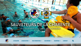 What Sauveteurs-charente.fr website looked like in 2020 (3 years ago)