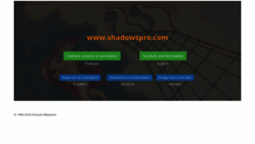 What Shadowspro.com website looked like in 2020 (3 years ago)