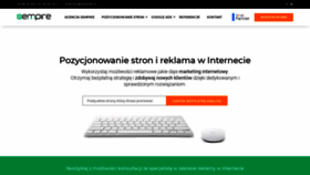 What Sempire.pl website looked like in 2020 (3 years ago)