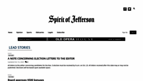 What Spiritofjefferson.com website looked like in 2020 (3 years ago)