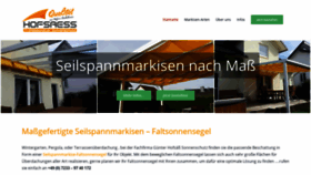What Seilspannmarkise.com website looked like in 2020 (3 years ago)