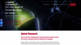 What Spinal-research.org website looked like in 2020 (3 years ago)