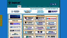 What Seajob.net website looked like in 2020 (3 years ago)