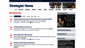 What Strategistnews.com website looked like in 2020 (3 years ago)