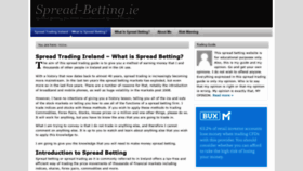 What Spread-betting.ie website looked like in 2020 (3 years ago)
