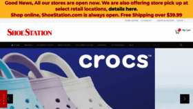 What Shoestation.com website looked like in 2020 (3 years ago)