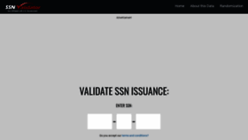 What Ssnvalidator.com website looked like in 2020 (3 years ago)