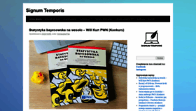 What Signum-temporis.pl website looked like in 2020 (3 years ago)