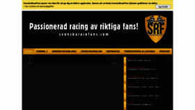 What Svenskaracefans.com website looked like in 2020 (3 years ago)