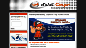 What Sakticargo.com website looked like in 2020 (3 years ago)
