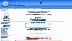 What Saleads.net website looked like in 2020 (3 years ago)