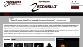 What Speakersofnote.co.za website looked like in 2020 (3 years ago)