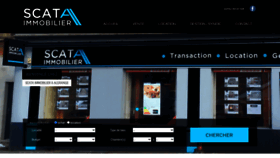 What Scata-immobilier.com website looked like in 2020 (3 years ago)