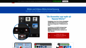 What Screenpresso.de website looked like in 2020 (3 years ago)