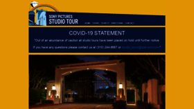 What Sonypicturesstudiostours.com website looked like in 2020 (3 years ago)