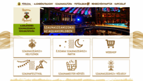 What Szaunaszeansz.hu website looked like in 2020 (3 years ago)