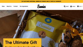 What Sunniessnacks.com website looked like in 2020 (3 years ago)
