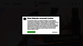 What Seam.at website looked like in 2020 (3 years ago)