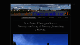 What Stockholmsforetagsmaklare.se website looked like in 2020 (3 years ago)