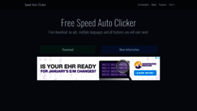 What Speedautoclicker.net website looked like in 2020 (3 years ago)