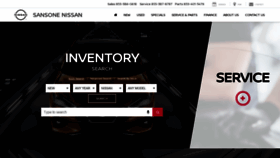 What Sansonesnissan.com website looked like in 2020 (3 years ago)