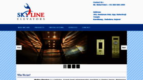 What Skylineelevators.in website looked like in 2020 (3 years ago)