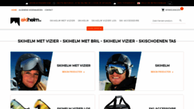 What Skihelm.nl website looked like in 2020 (3 years ago)