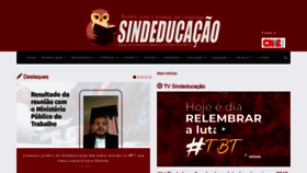 What Sindeducacao.org website looked like in 2020 (3 years ago)