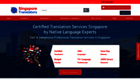 What Singaporetranslators.com website looked like in 2020 (3 years ago)