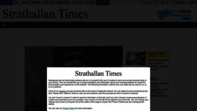 What Strathallantimes.co.uk website looked like in 2020 (3 years ago)