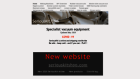 What Seriouskit.com website looked like in 2020 (3 years ago)