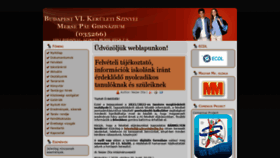 What Szinyeigimibp.hu website looked like in 2020 (3 years ago)