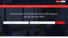 What Studieonline.de website looked like in 2020 (3 years ago)