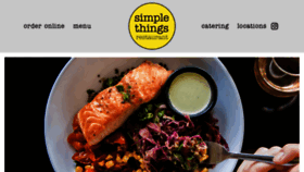 What Simplethingsrestaurant.com website looked like in 2020 (3 years ago)
