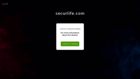 What Securlife.com website looked like in 2020 (3 years ago)