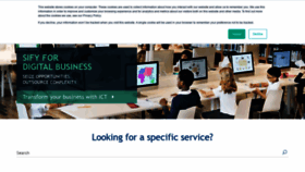 What Sifytechnologies.com website looked like in 2020 (4 years ago)