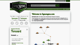 What Synonyms.net website looked like in 2020 (3 years ago)